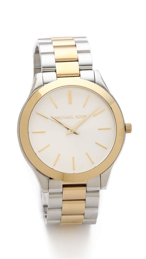 michael kors watch slim runway silver|michael kors runway watch silver.